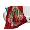 Virgin Mary Virgen de Guadalupe Blanket Super Soft Flannel Warm