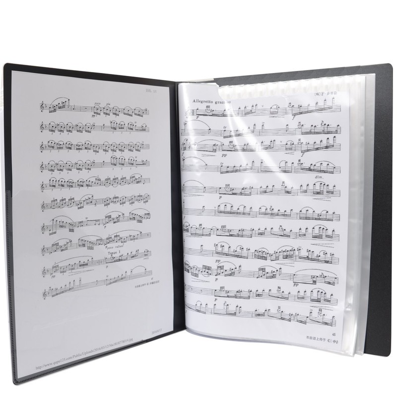 WOGOD Music Sheet File Paper Documents Storage Folder Holder Plastic.A4