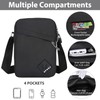 Uirheurd Men's Small Shoulder Bag, Black (black-1)