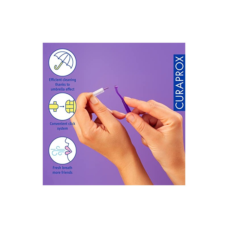Curaprox Perio Plus - 408 - Pinceles interdentales con soporte