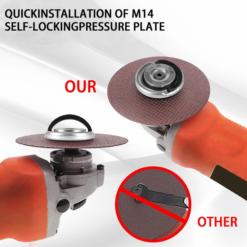 Set of 3 Quick Release Nuts for Angle Grinder M14