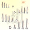 huruirui Nut and Bolts Set M3 M4 M5 M6 304
