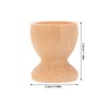 Toddmomy 24Pcs Wooden Egg Cups Easter Egg Cup Wood Egg