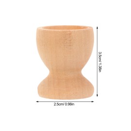 Toddmomy 24Pcs Wooden Egg Cups Easter Egg Cup Wood Egg Stands Easter Egg Holders Stands for DIY Crafts Easter Party Supplies