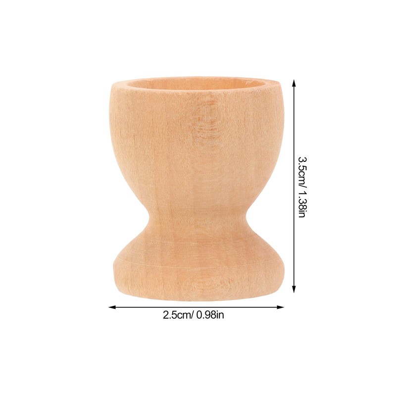 Toddmomy 24Pcs Wooden Egg Cups Easter Egg Cup Wood Egg