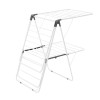 Clothes Drying Rack 2-Tier Foldable Metal Height Adjustable Laundry Dryer
