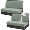 Gollense RV Dinette Cushion Covers, Waterproof Jacquard Stretch Camper Bench