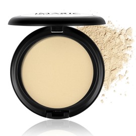 Natural Compact Powder, Waterproof Matt Powder Make-Up, Universal Make-Up Powder Cosmetic, Matte Compact Powder for a Natural Glow, Pore Refining and Fixes Long-Lasting, Vegan (B-01)