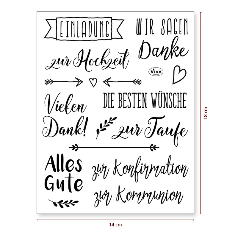 Viva Decor® Clear Stamps