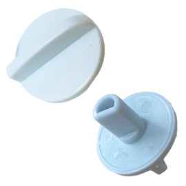 Recdec 2 Pack Temp Control Knob Replacement Refrigerator Temperature Controller Dial Switch Turning Button Grip Cap for LG Haier Hisense Chest Freezer Mini Fridge Thermostat Adjustment