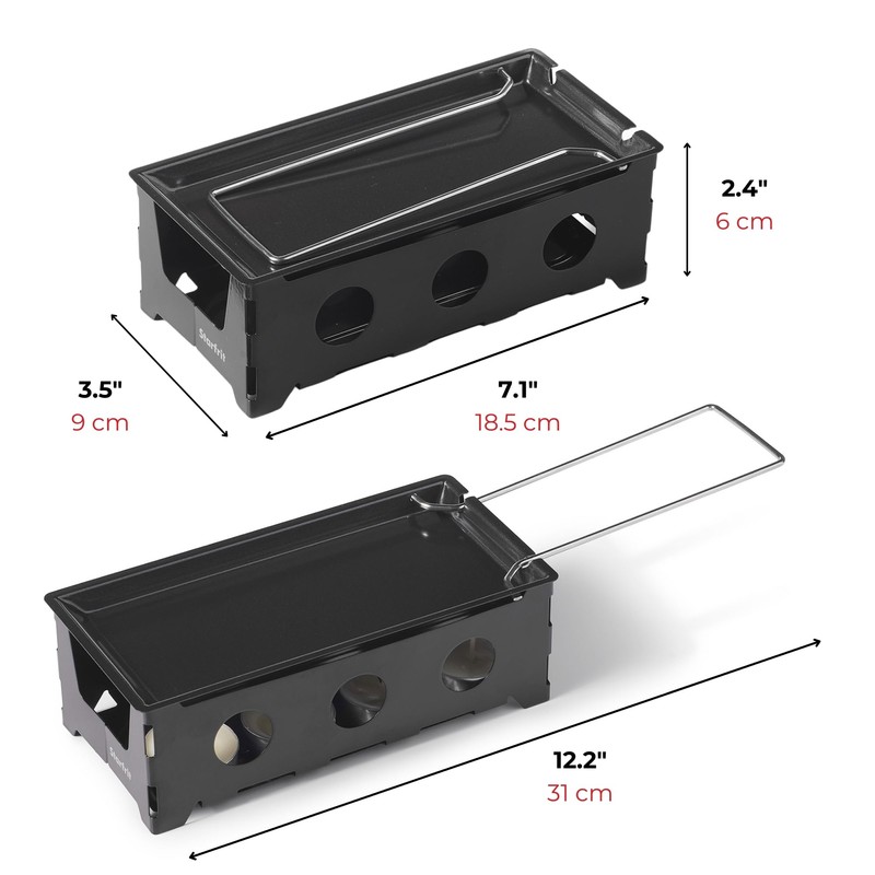 Starfrit Cheese Raclette Set - Non-Stick Tray - Foldable Handle