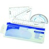 Westcott Five Piece Math Tool Kit, Blue and Gray (14550)