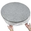 Clear Vinyl Round Fitted Tablecloth Elastic Edged Table Cloth ，Plastic
