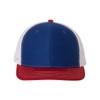 RICHARDSON Snapback Trucker Cap, Adjustable, Royal/White/Red