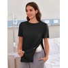 Deyeek Post Shoulder Surgery Shirts Women Full Open Side Snap