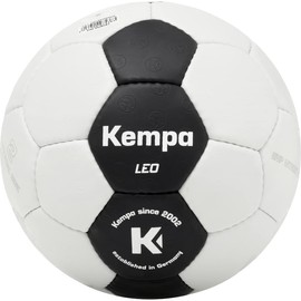 Kempa Leo Black & White Handball Training and Play Ball Durable and Grippy - Suitable for All Ages - Black/White - Size 3
