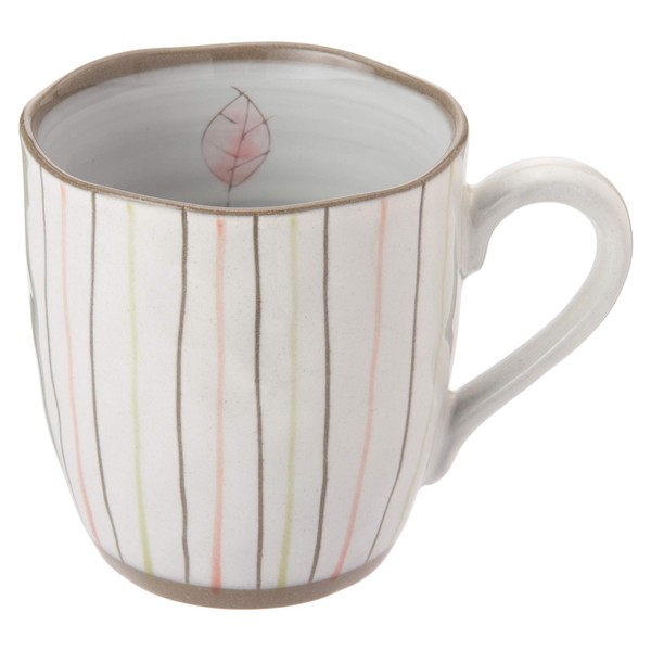 美濃焼 二色十草 マグ 赤 K43271