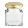 lakeland Small Square Presentation Gifting Jars & Lids 130ml x