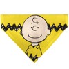 Peanuts Pet Bandana Charlie Brown Smiling Face Pose with Stripe
