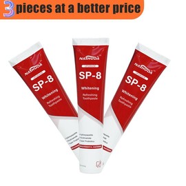 NASHUDA SP-8 Triple Whitening Toothpaste: Improved formula, manage oral health, remove stains, prevent yellowing of teeth, freshen breath:_2 PCS