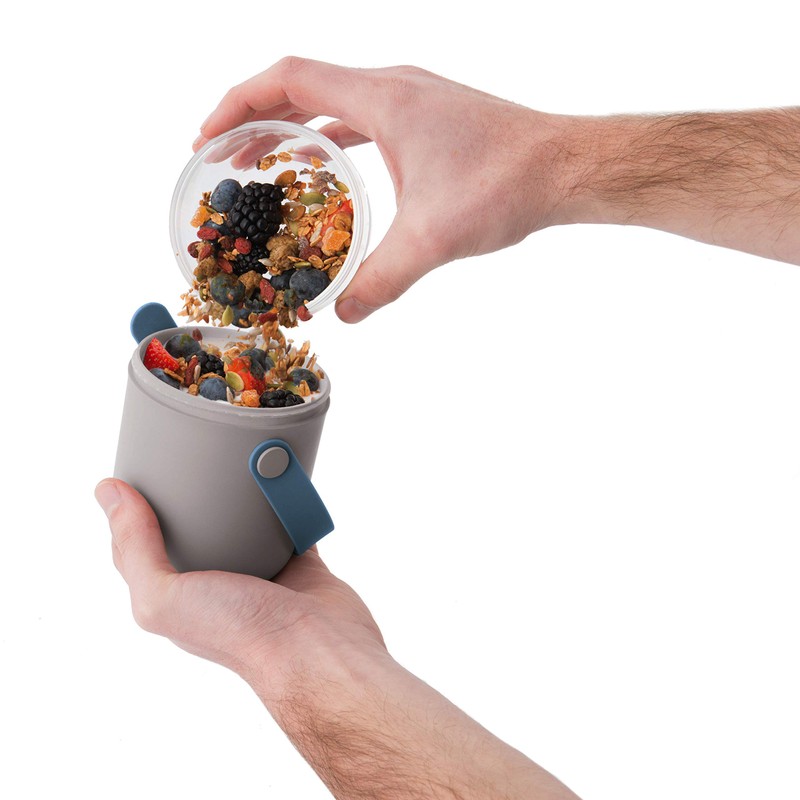 Berghoff Leo 3950148 Lunch Box, Plastic, Grey