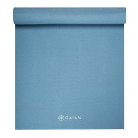 Gaiam Classic Solid Colour Yoga Mat 5mm (Various Colours), Blue Shadow