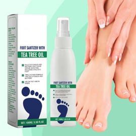 2PCS Foot Spray with Tea Tree Oil,Tea Tree Oil Spray for Foot,Clearing Foot & Shoe Spray,Refreshing and Comfortable