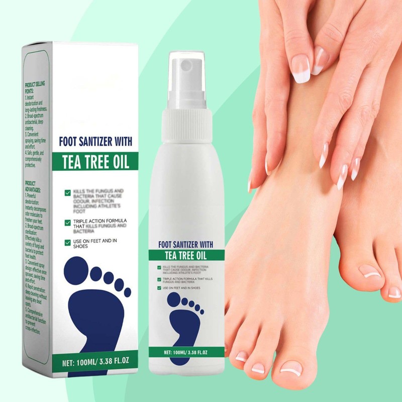 2PCS Foot Spray with Tea Tree Oil,Tea Tree Oil Spray