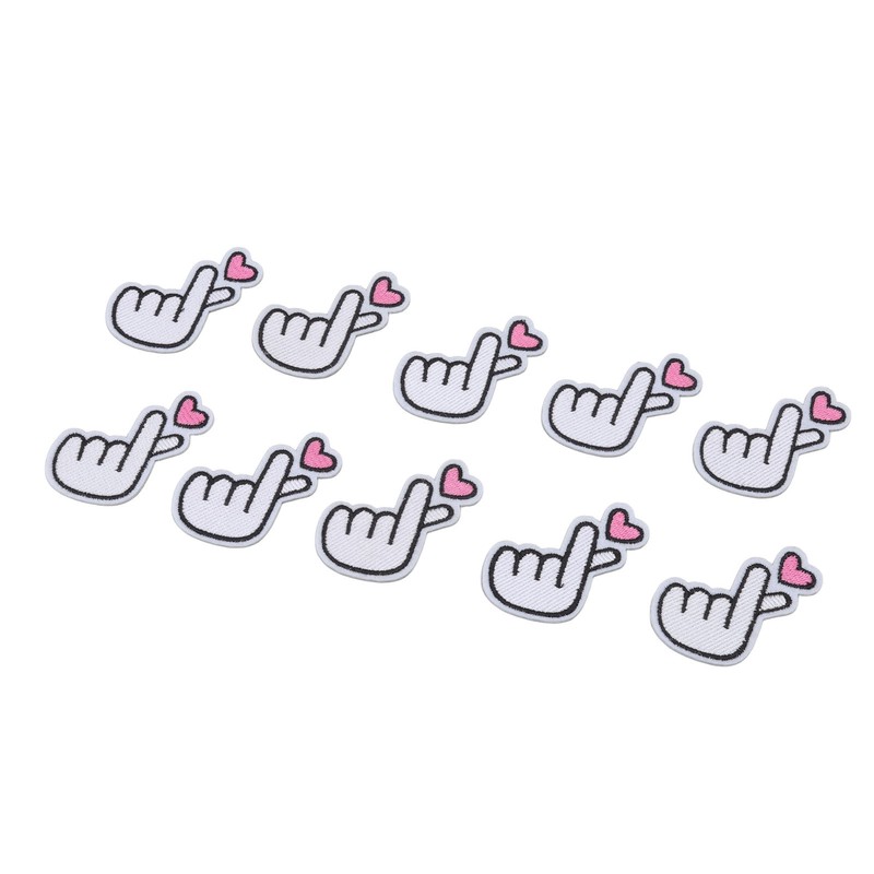 30Pcs Gesture Patches Love Heart Design Premium Cotton Strong Adhesion