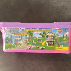ExerciseNPlay Exercise N Play Happy Family Party & Tree House Building Blocks Storage Box NEW