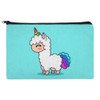 Cute Kawaii Rainbow Llama Unicorn Makeup Cosmetic Bag Organizer Pouch