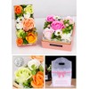 BBice Soap Flower Bouquet Gift Box, Non-Withering Flower Present, PVC