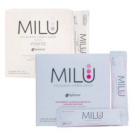 MILU  Kit de 1 Colágeno Hidrolizado con Vitamina C en polvo de 330g con 30 sobres  1 Colágeno Hidroalizado Marino Forte en polvo de 330gr con 30...   