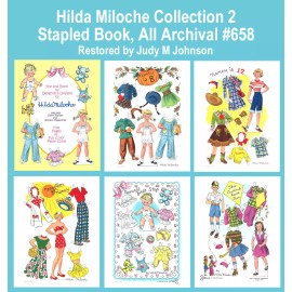 Judy M Johnson Hilda Miloche Collection II - Restored Paper Dolls 1946-1964