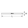 KS Tools 300.0101 Flexible Steel Ruler, 150 mm, Anti-Glare Matte,