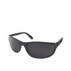 T2 Style Sunglasses, Black Frame / Smoke Lens