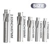 ZDSFSD 5Pcs HSS Counterbore End Mill M3-M8 Pilot Slotting Tool