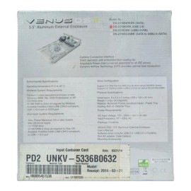 AMS Venus New Ams Venus DS-2316B2BK 3.5" Aluminum External Enclosure USB 2.0 Sealed