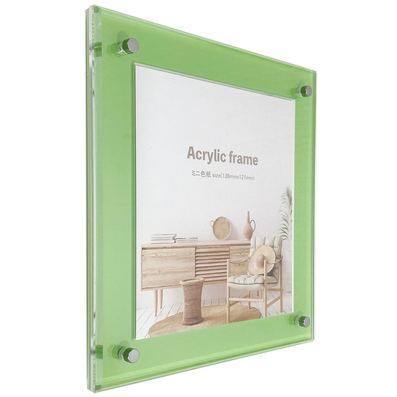 Mini Shikishi (Sunshoan) Color Acrylic Frame, UV Protection, 3 Layer