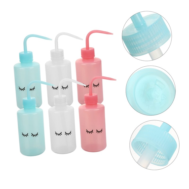 Healeved 2sets Squeeze Bottle 250ml for Lash Water Safe Durable