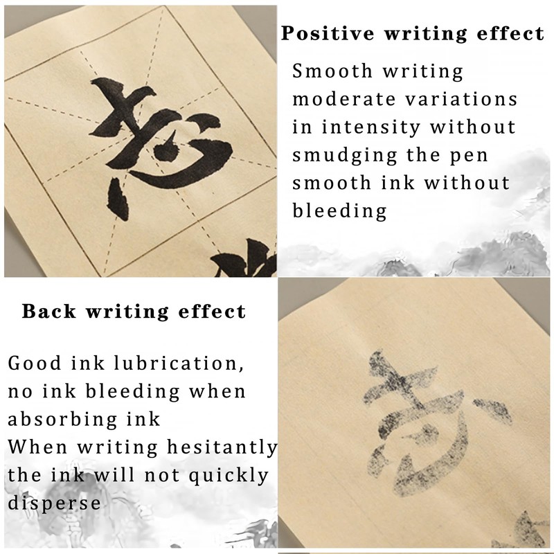 100 Sheet Chinese Calligraphy Brush Rice Practice Xuan Paper with