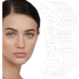 Parches faciales con purpurina, motas de purpurina facial Maquillaje con motas de flash facial 6X Parches impermeables con motas de purpurina, maquillaje temporal con purpurina para cara de bellez
