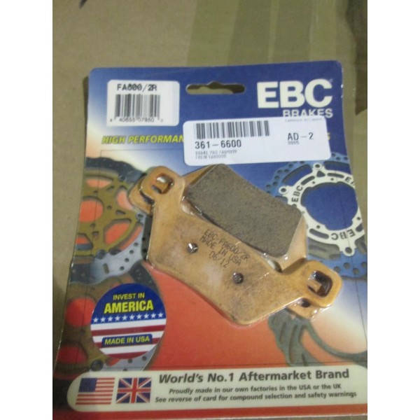 EBC BRAKE PADS - KYMCO MXU500 2010-13 + MXU700 2013-20
