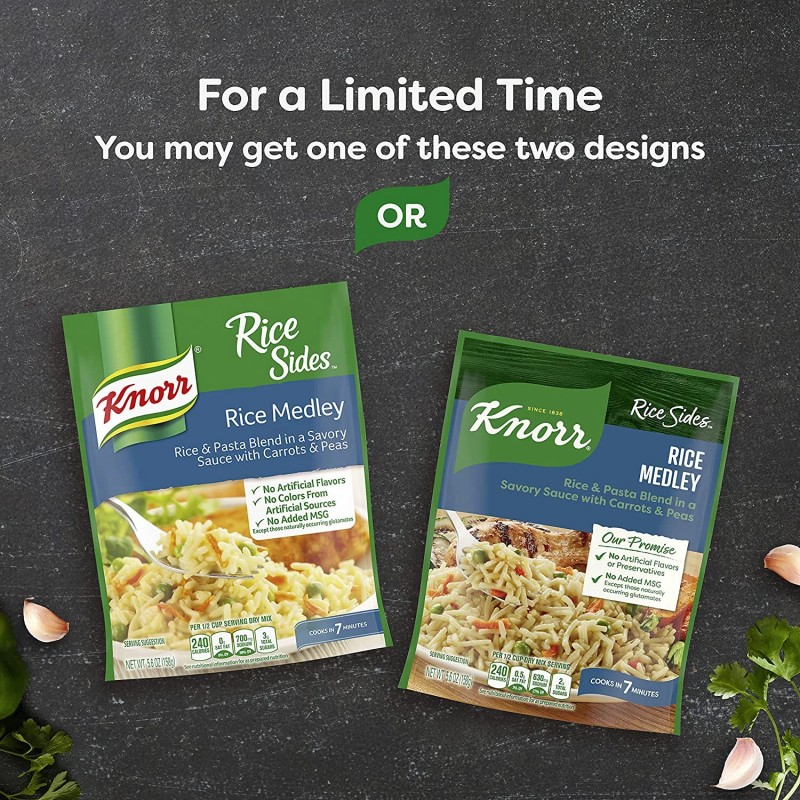 Knorr Rice Side Dish, Medley, 5.6 oz (Pack of 2)
