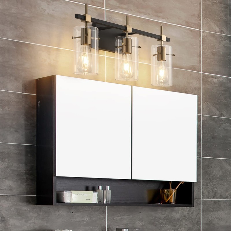 SOLFART Vintage Vanity Lights Bathroom Light Fixture Over Mirror for