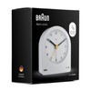 Braun classic analogue alarm clock with snooze and continuous backlight,