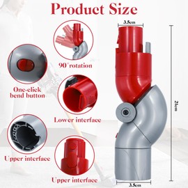 Fegat Adapter Set Kompatibel mit Dyson Staubsauger V7, V8, V10, V11, V15 zubeh?r Flex Adapter Winkeladapter Schnellausl?se Schnellverschluss Biegeadapter f??r Ersatzteile Flex Adapter