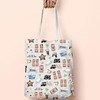 TOBGBE Hi Hi Leaves TV Show Inspired Canvas Bag Comics