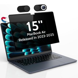 Peslv Magnetic Privacy Screen for MacBook Air 15 Inch (2023-2025, M2 M3 M4) - A2941 A3114 A3241, 15inch Removable Matte Anti Blue Light Glare Filter for Mac Air 15.3" Laptop Computer