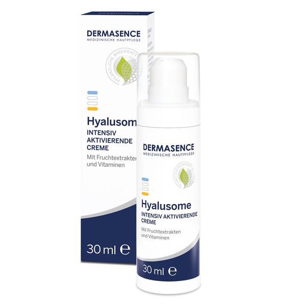 DERMASENCE Hyalusome Intensive Activating Cream - Skin Complex Refining Night Cream for Low-Moisture Skin - Prevents Wrinkles - Smooths and Activates the Skin - with Vitamin C - 30 ml